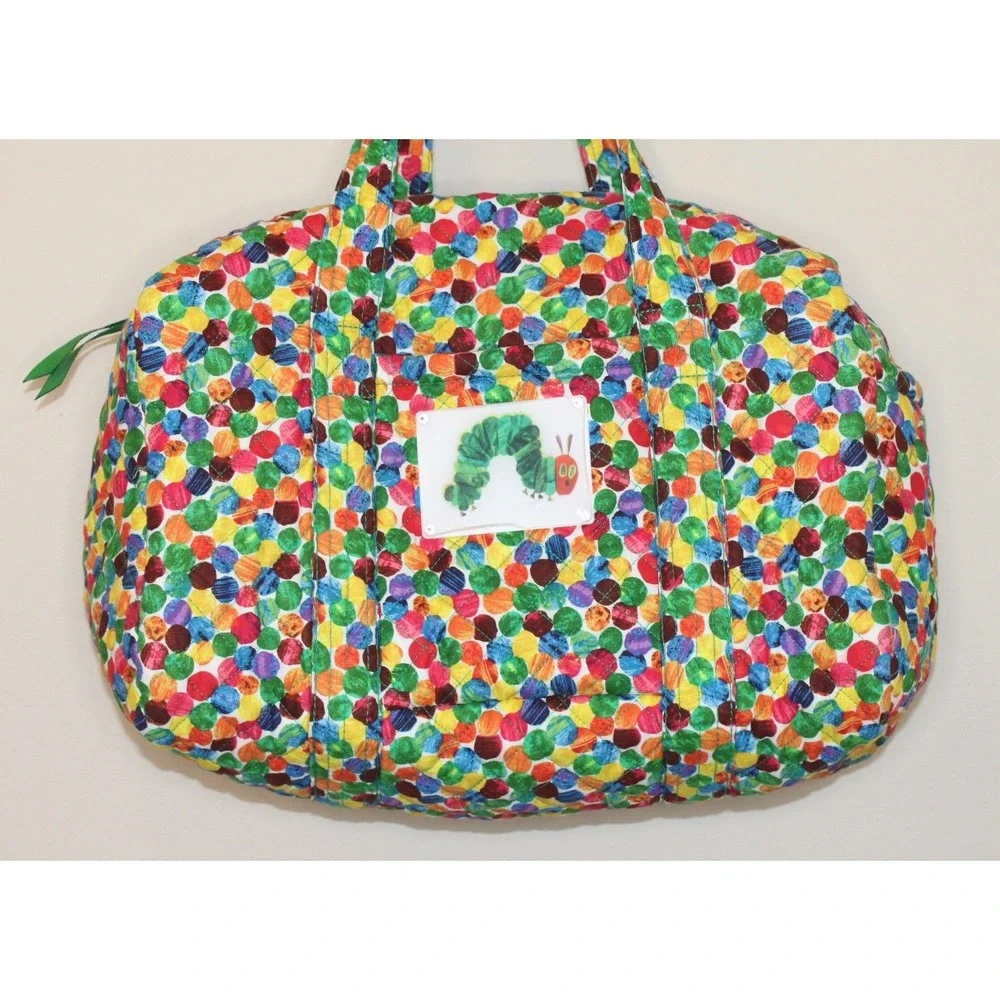 Quilted Koala The Very Hungry Caterpillar bag by Eric Carle duffel bag zip tote